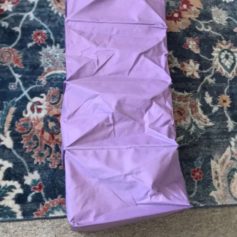 Purple Patterned Closet Hanging Shelf